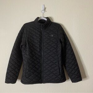 The north face womens black thermoball full zip jacket L